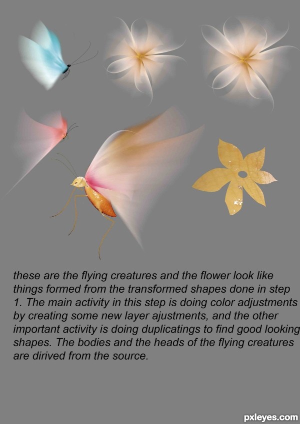 Creation of color: Step 2